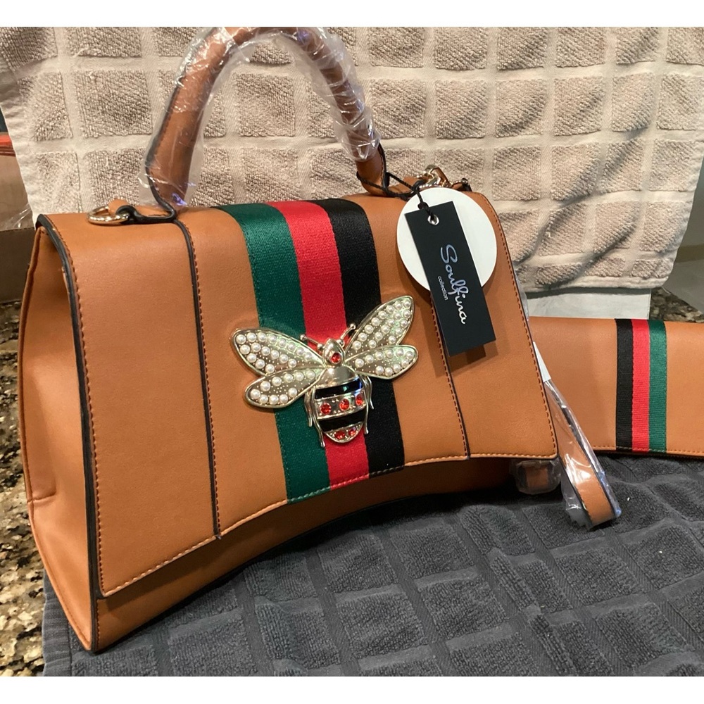 Soulfina Collection Bee Structured Bag & Wallet